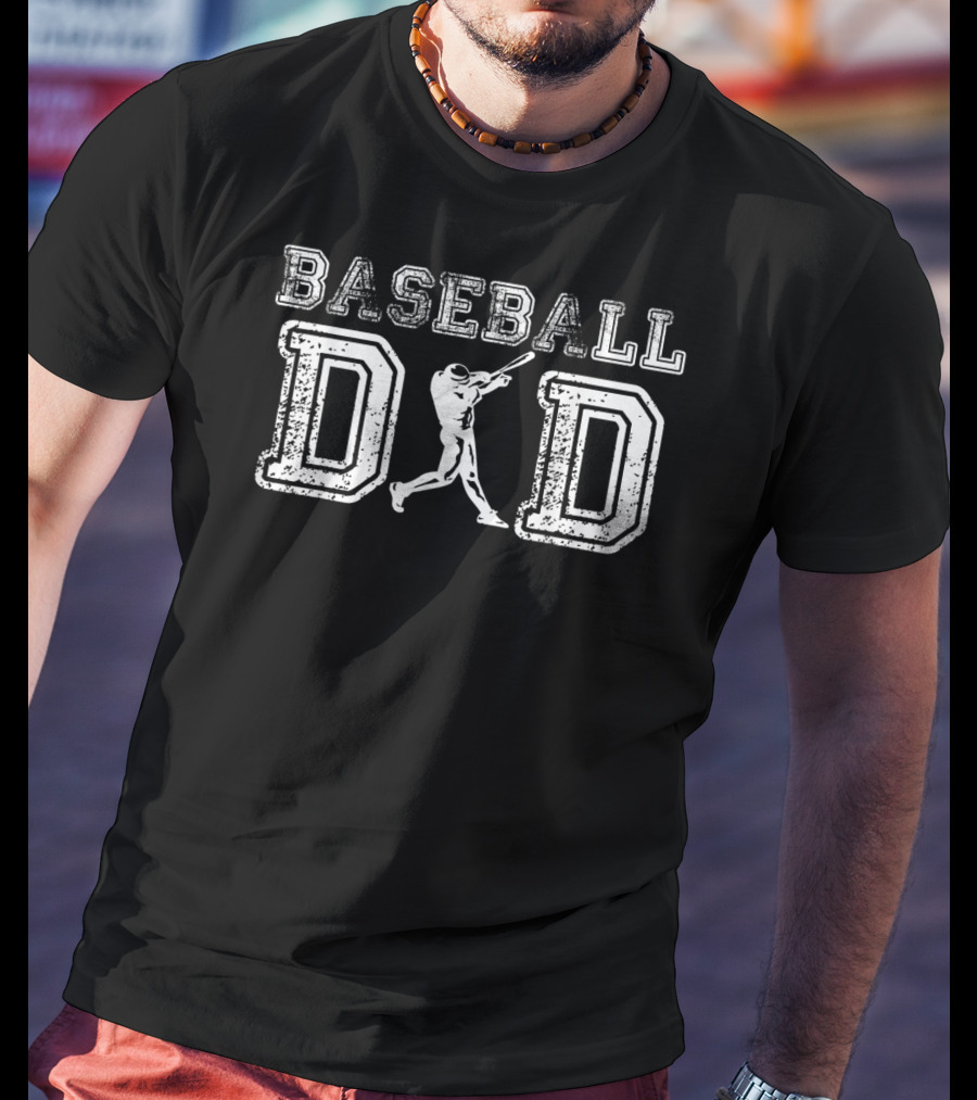 Baseball Dad With Batter T-Shirt