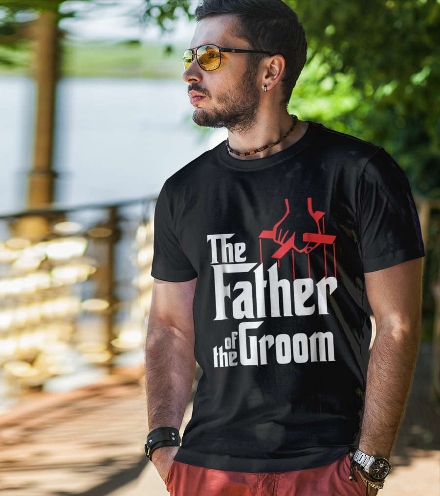The Father Of The Groom Puppet Strings Font T-Shirt