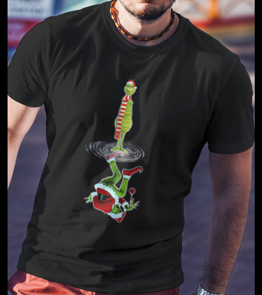 The Grinch Reflection Santa T-Shirt