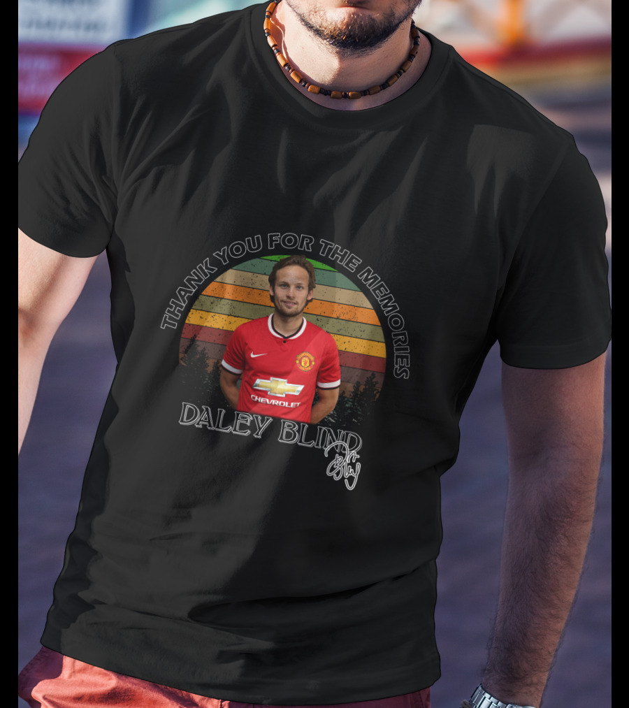 Thank You For The Memories Daley Blind Manchester United T-Shirt