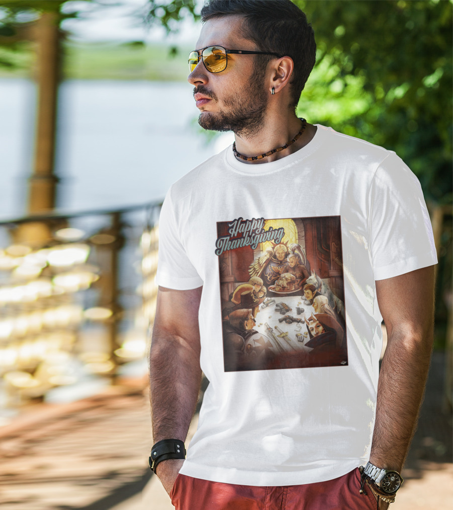 Warhammer Happy Thanksgiving Table Gathering T-Shirt