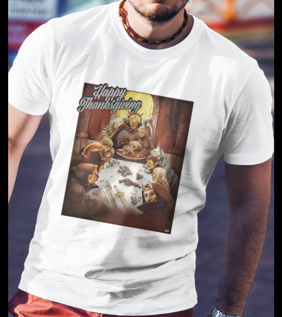 Warhammer Happy Thanksgiving Table Gathering T-Shirt