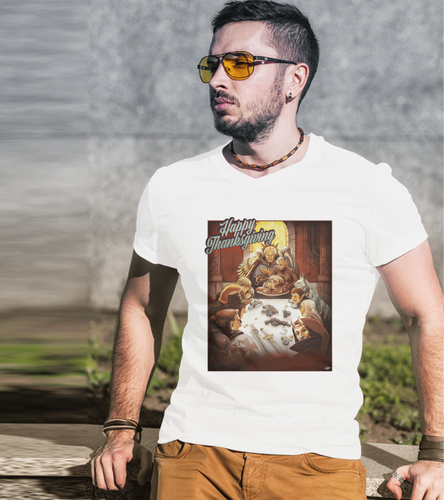 Warhammer Happy Thanksgiving Table Gathering T-Shirt