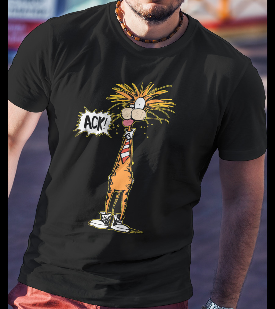 Bill The Cat ACK Bloom County Comic Character T-Shirt