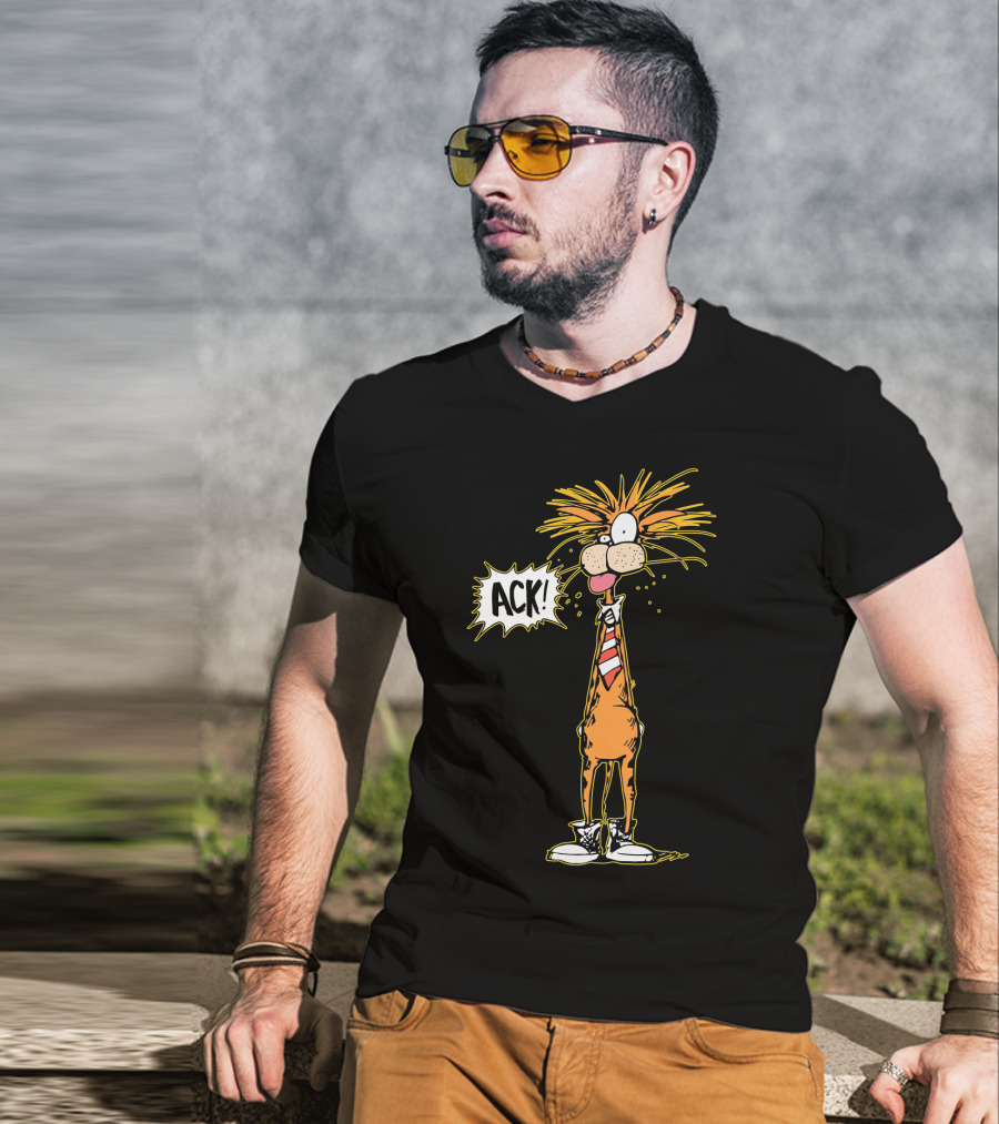 Bill The Cat ACK Bloom County Comic Character T-Shirt