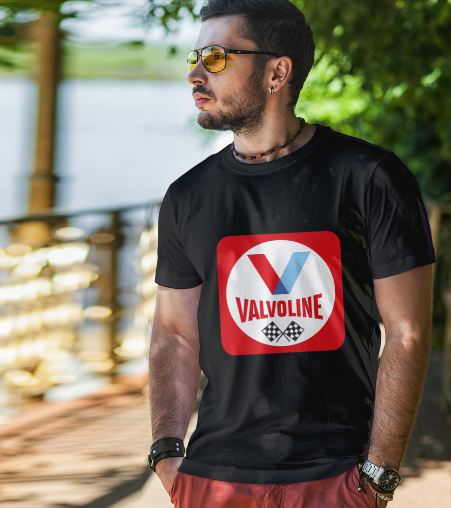 Valvoline Racing Checkered Flag T-Shirt