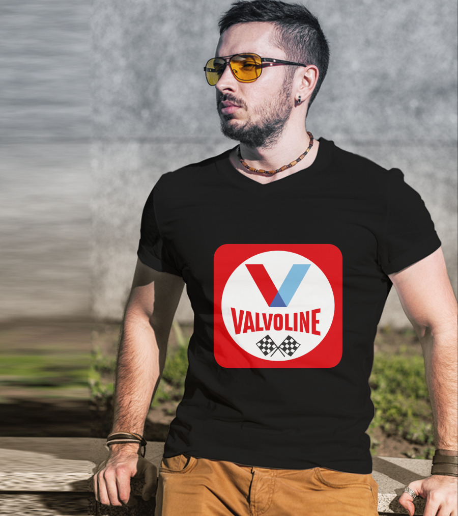Valvoline Racing Checkered Flag T-Shirt