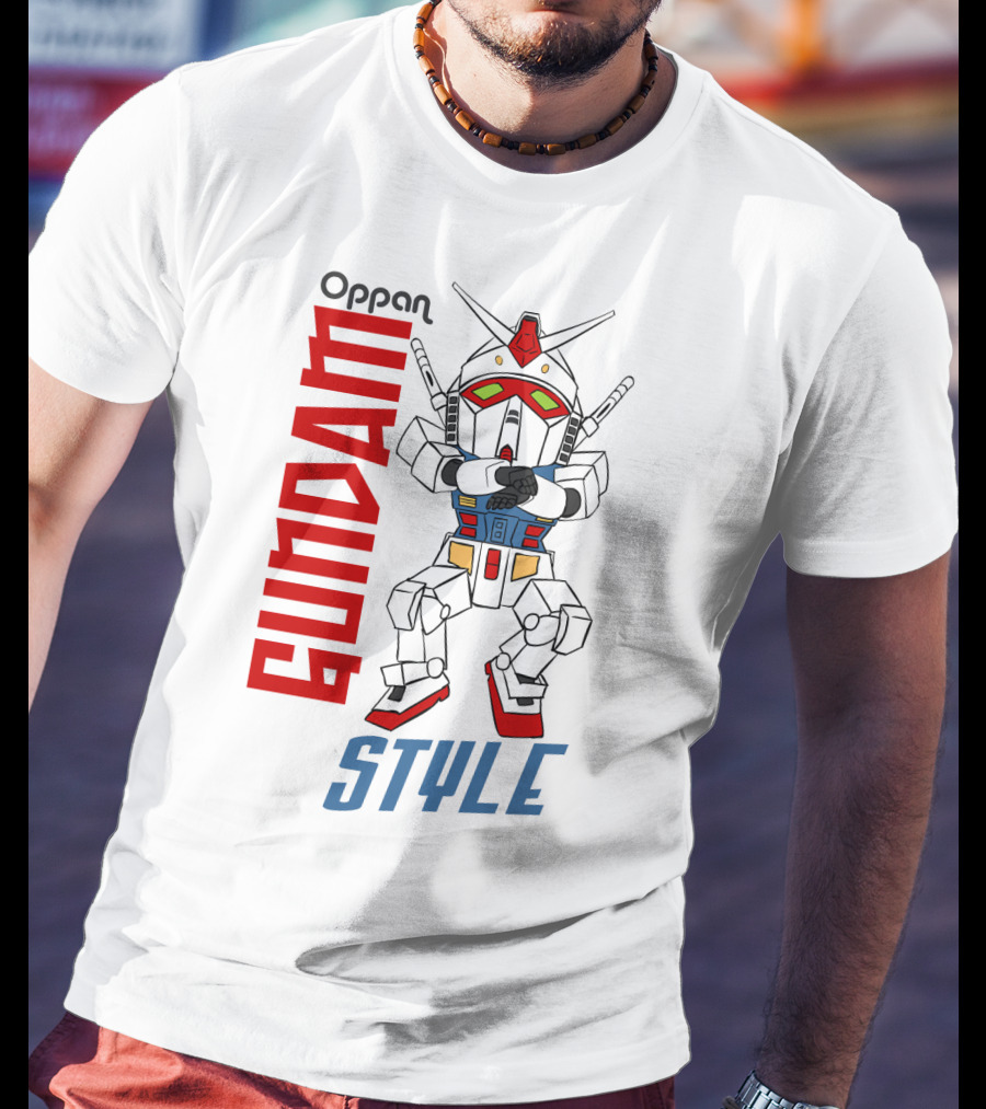 Oppan Gundam Style Vintage Mecha Dance T-Shirt