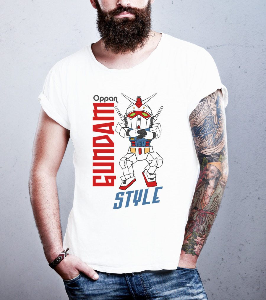 Oppan Gundam Style Vintage Mecha Dance T-Shirt