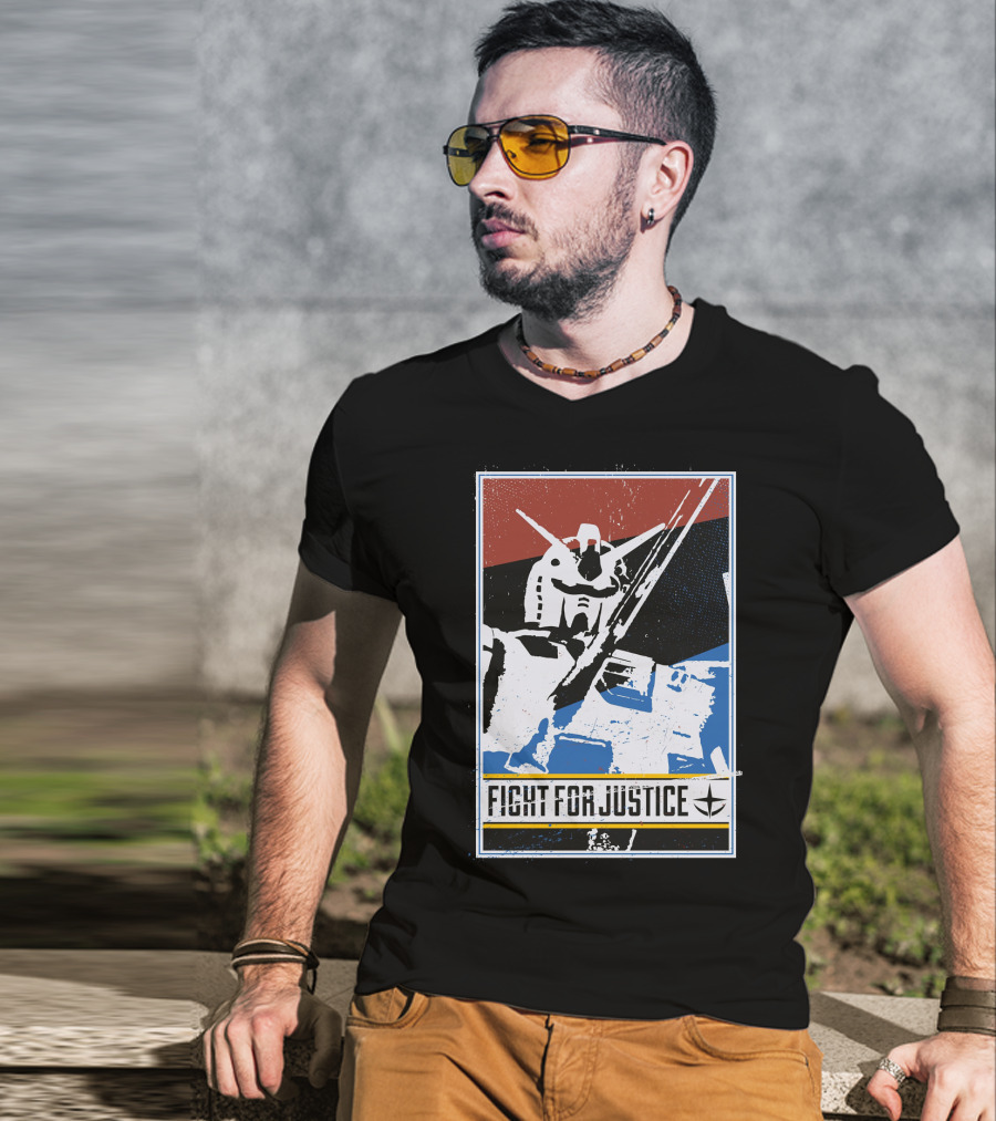 Gundam Fight For Justice Robot T-Shirt