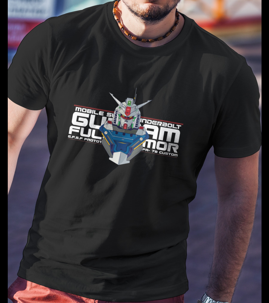 Mobile Suit Thunderbolt Gundam Full Armor E.F.S.F Prototype FA-78 Custom T-Shirt