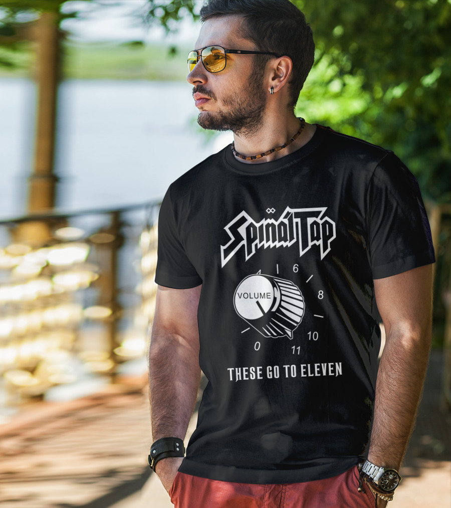Spinal Tap These Go To Eleven Volume Knob T-Shirt