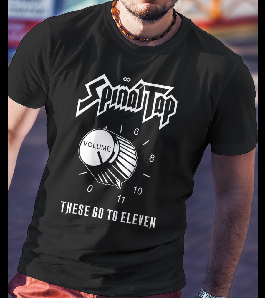Spinal Tap These Go To Eleven Volume Knob T-Shirt