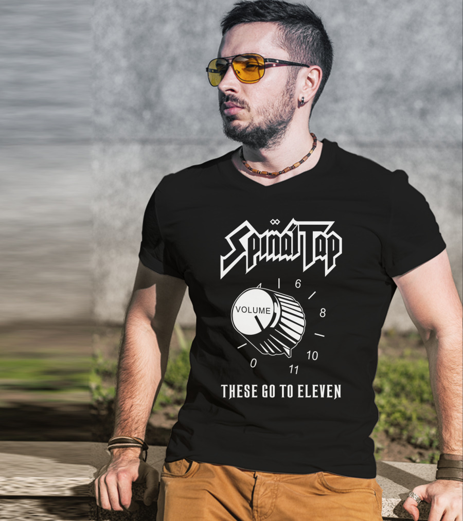 Spinal Tap These Go To Eleven Volume Knob T-Shirt