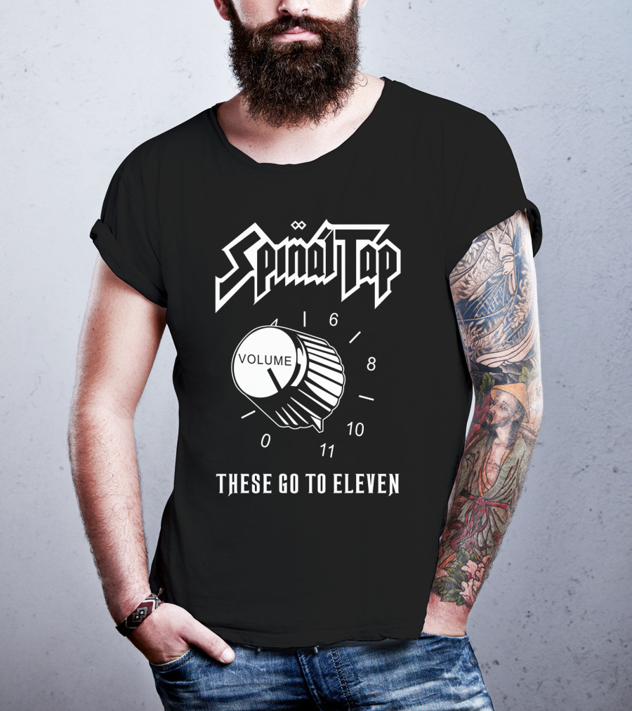 Spinal Tap These Go To Eleven Volume Knob T-Shirt