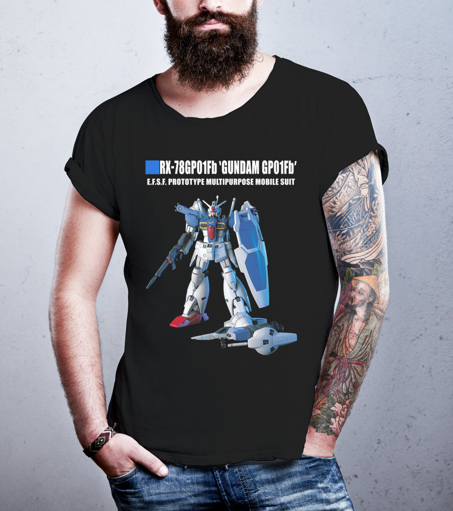RX-78GP01Fb Gundam GP01Fb E.F.S.F. Prototype Multipurpose Mobile Suit T-Shirt