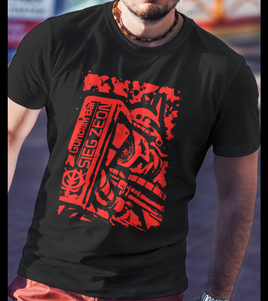 Gundam Bea Sieg Zeon Red Mecha T-Shirt