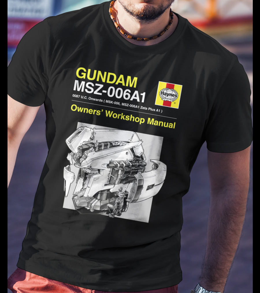 Gundam MSZ-006A1 Zeta Plus Owners' Workshop Manual Haynes 0087 U.C. Onwards T-Shirt