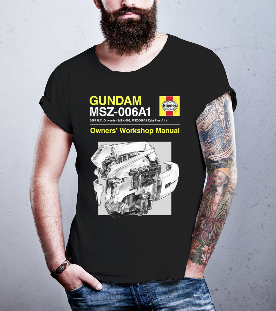 Gundam MSZ-006A1 Zeta Plus Owners' Workshop Manual Haynes 0087 U.C. Onwards T-Shirt