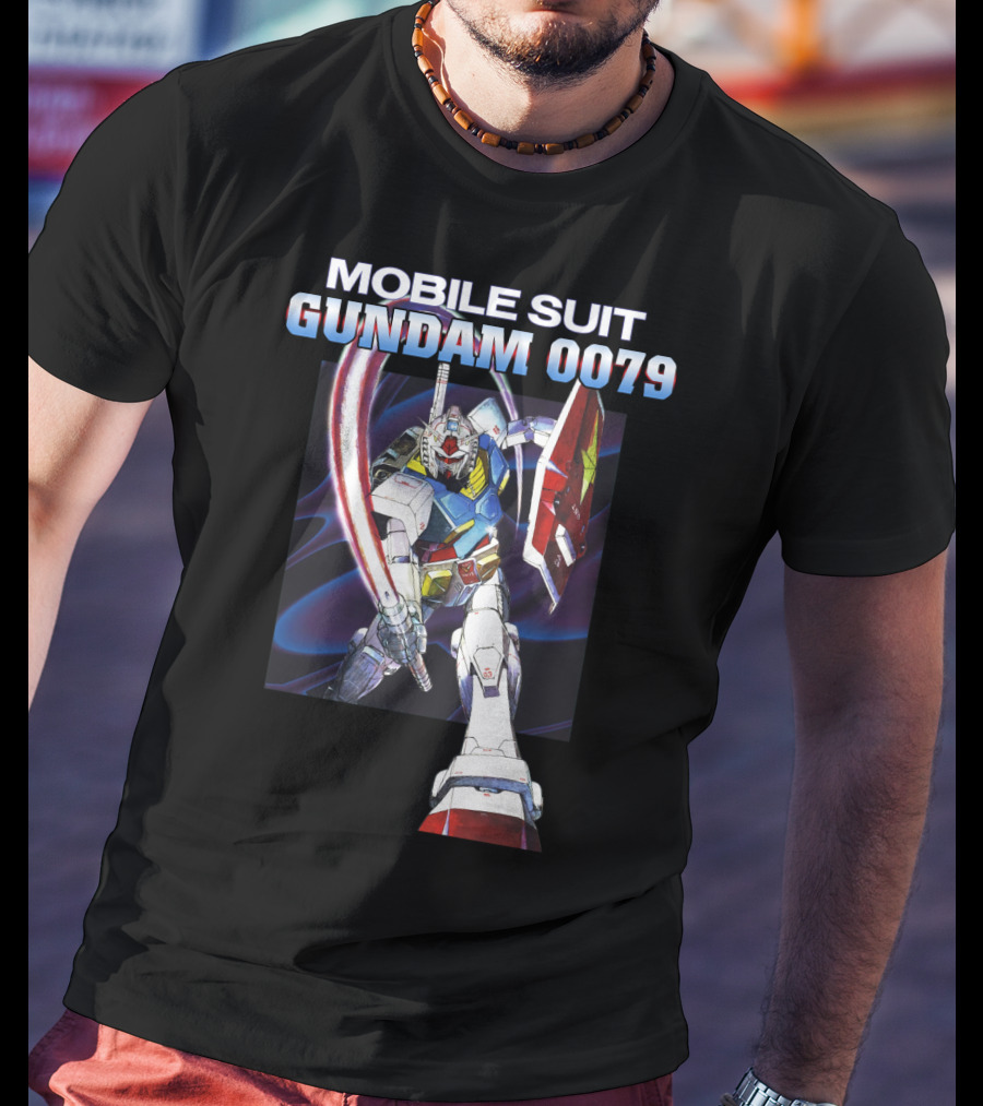 Mobile Suit Gundam 0079 Mecha Warrior Action Pose T-Shirt