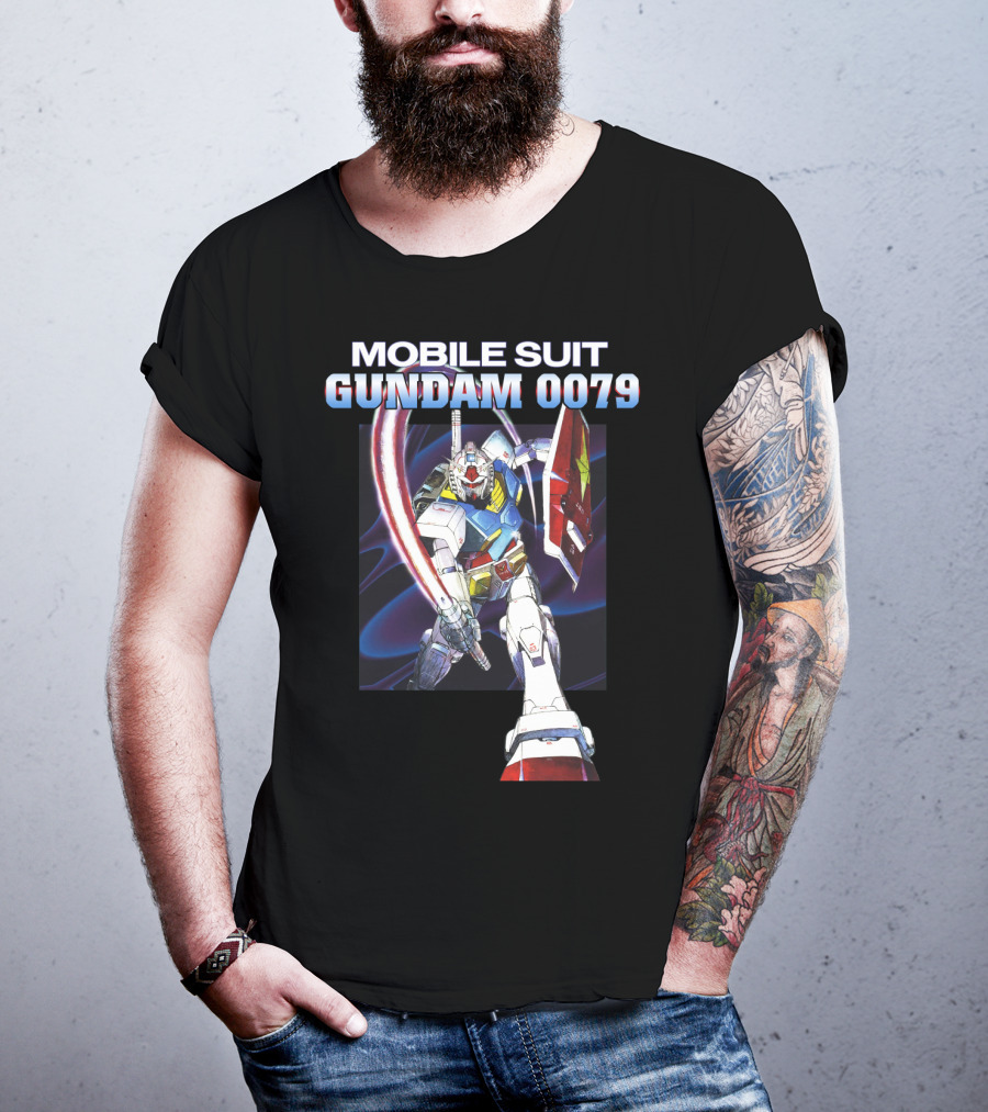 Mobile Suit Gundam 0079 Mecha Warrior Action Pose T-Shirt