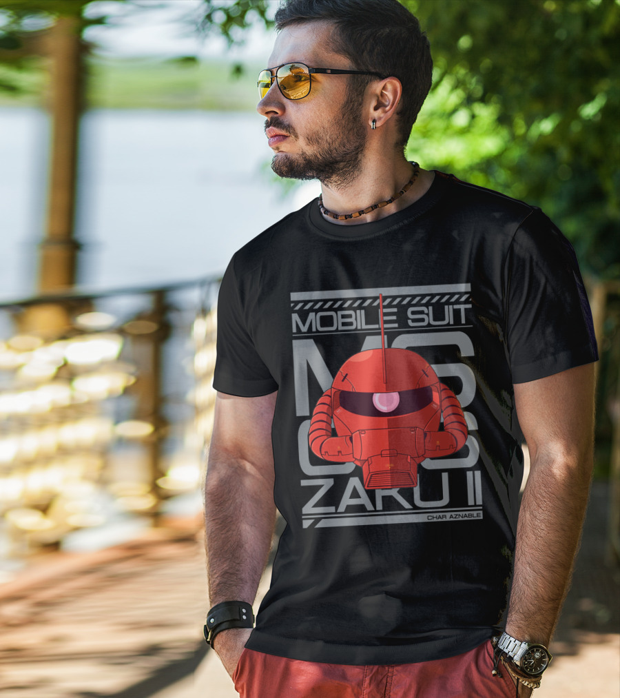 Mobile Suit MS 06S Zaku II Char Aznable T-Shirt