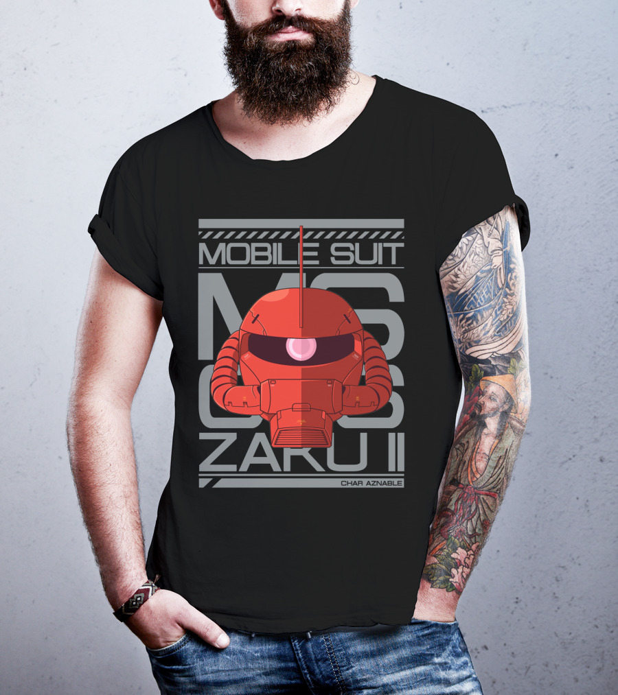 Mobile Suit MS 06S Zaku II Char Aznable T-Shirt