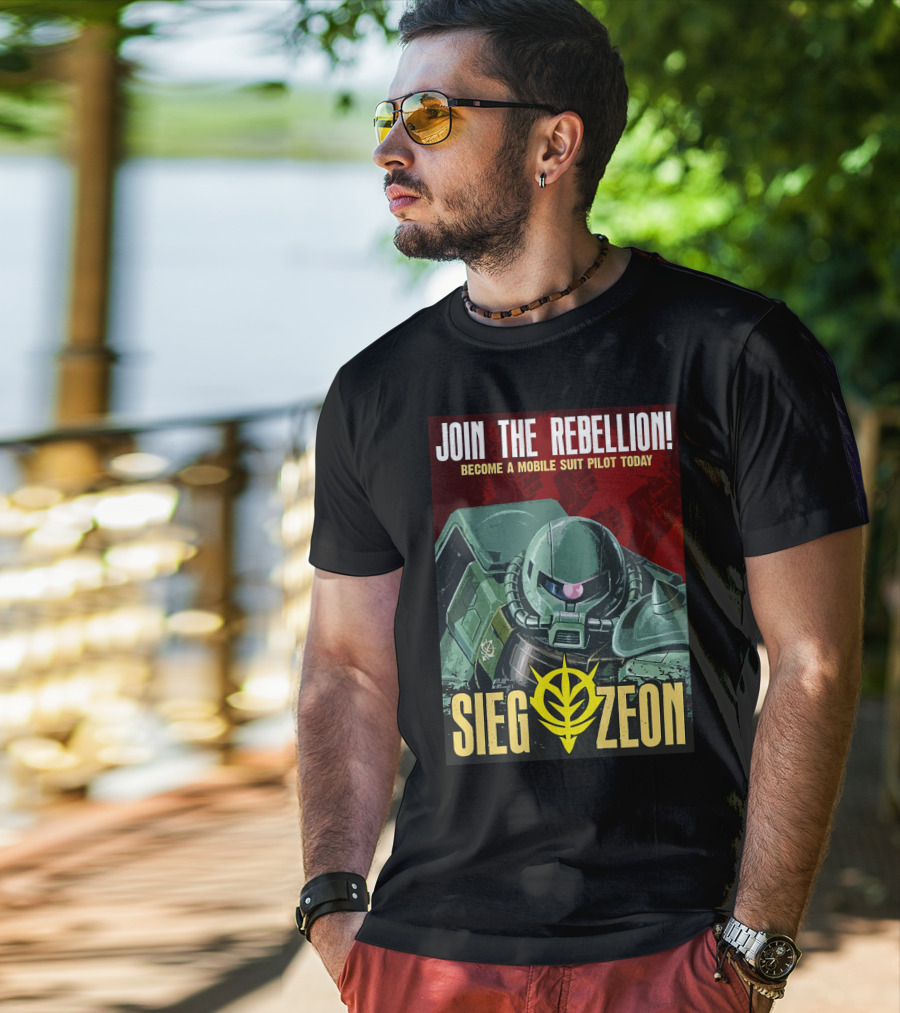 Join The Rebellion Become A Mobile Suit Pilot Today Sieg Zeon T-Shirt