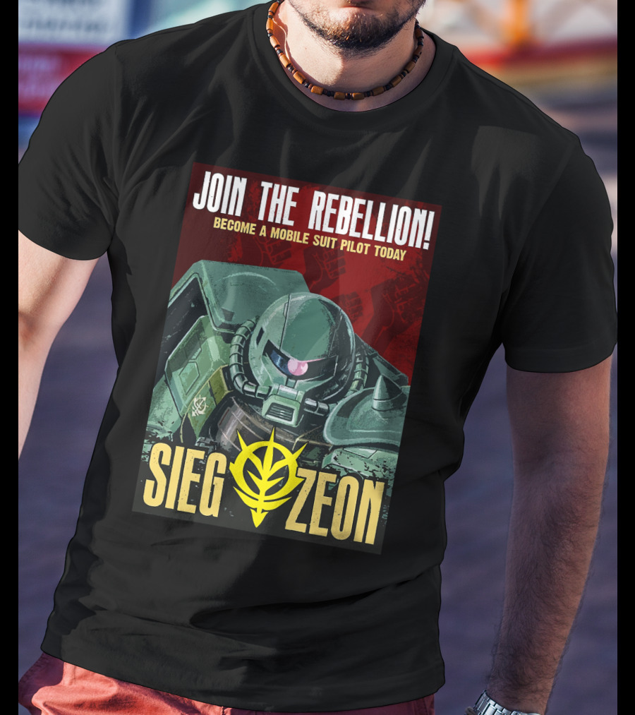 Join The Rebellion Become A Mobile Suit Pilot Today Sieg Zeon T-Shirt
