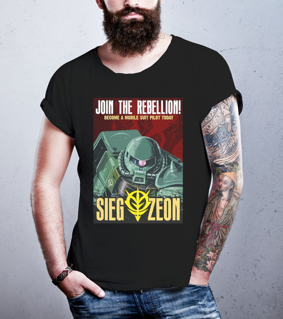 Join The Rebellion Become A Mobile Suit Pilot Today Sieg Zeon T-Shirt