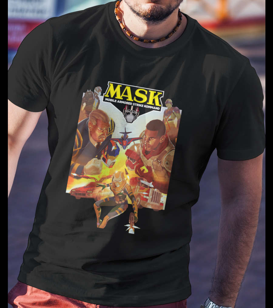 MASK Mobile Armored Strike Kommand Vintage Characters Showdown T-Shirt