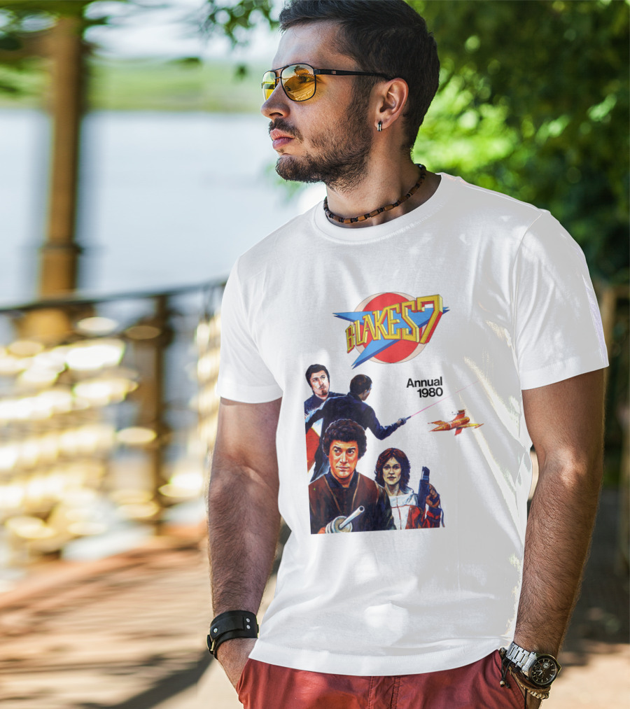 Blake's 7 Annual 1980 Classic Sci-Fi Series Cover T-Shirt