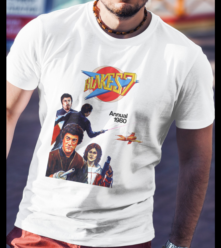 Blake's 7 Annual 1980 Classic Sci-Fi Series Cover T-Shirt