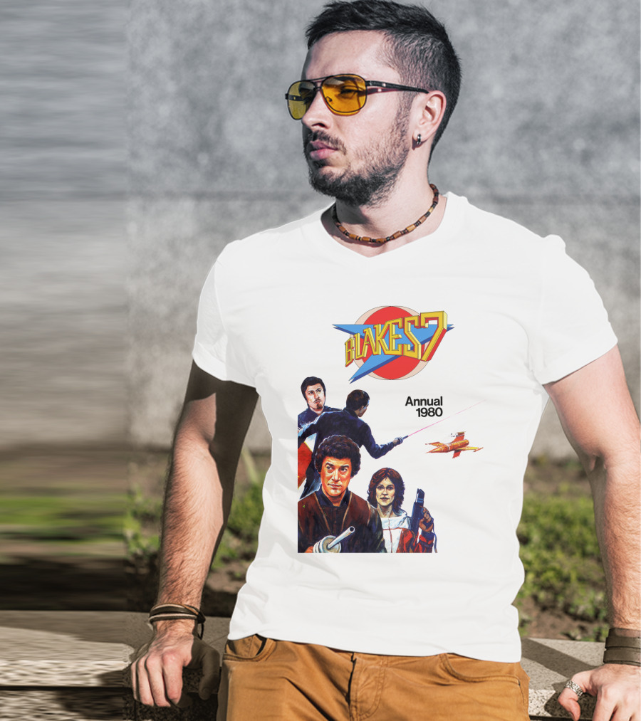 Blake's 7 Annual 1980 Classic Sci-Fi Series Cover T-Shirt