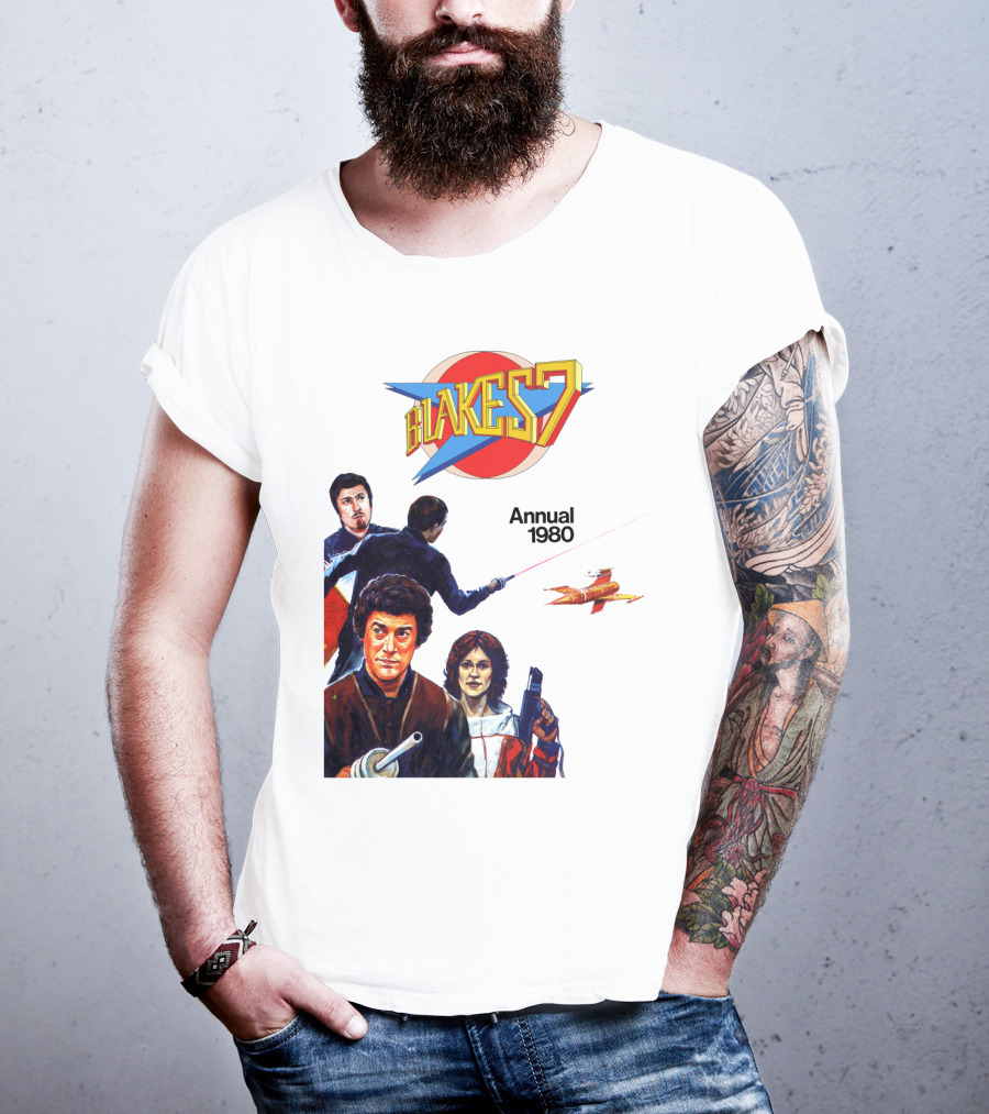 Blake's 7 Annual 1980 Classic Sci-Fi Series Cover T-Shirt