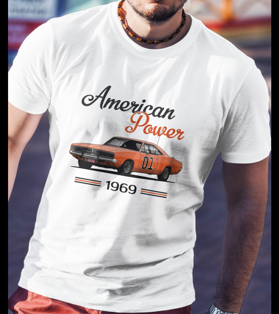 American Power 1969 Dukes Of Hazzard Charger 01 T-Shirt