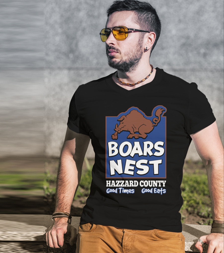 Boars Nest Hazzard County Good Times Good Eats T-Shirt