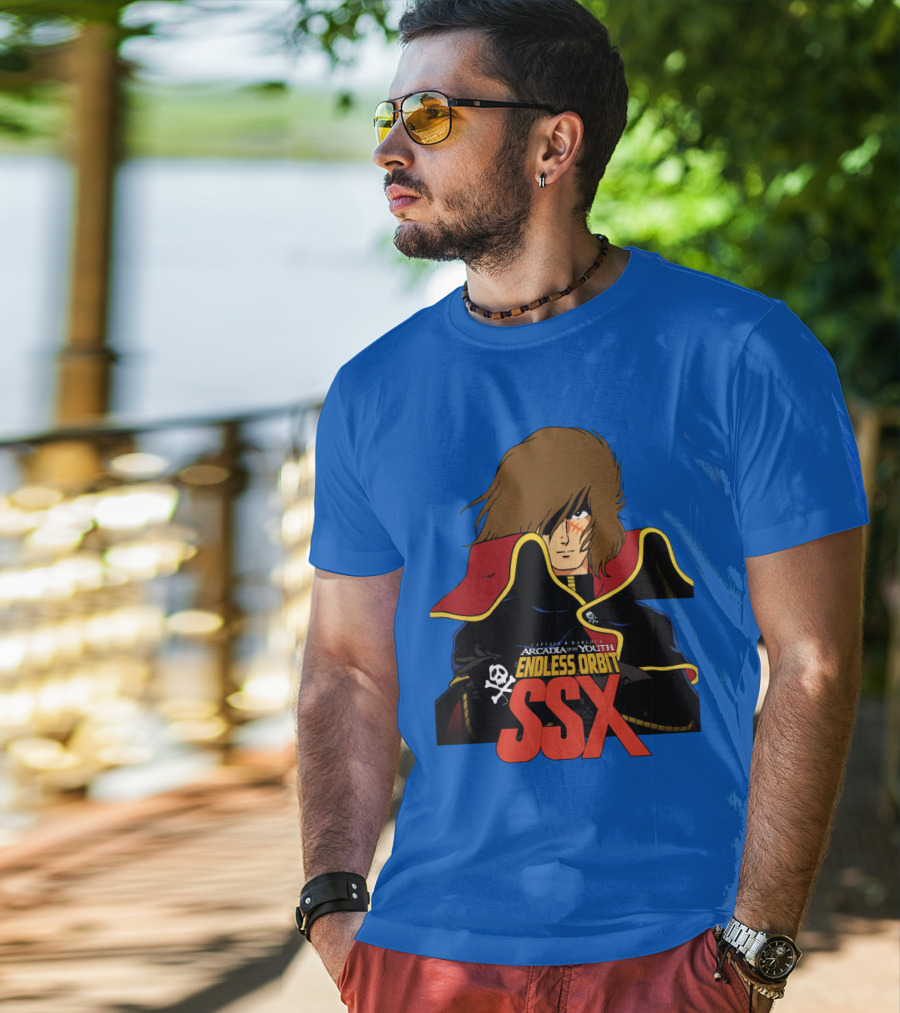 Captain Harlock Arcadia Of My Youth Endless Orbit SSX T-Shirt