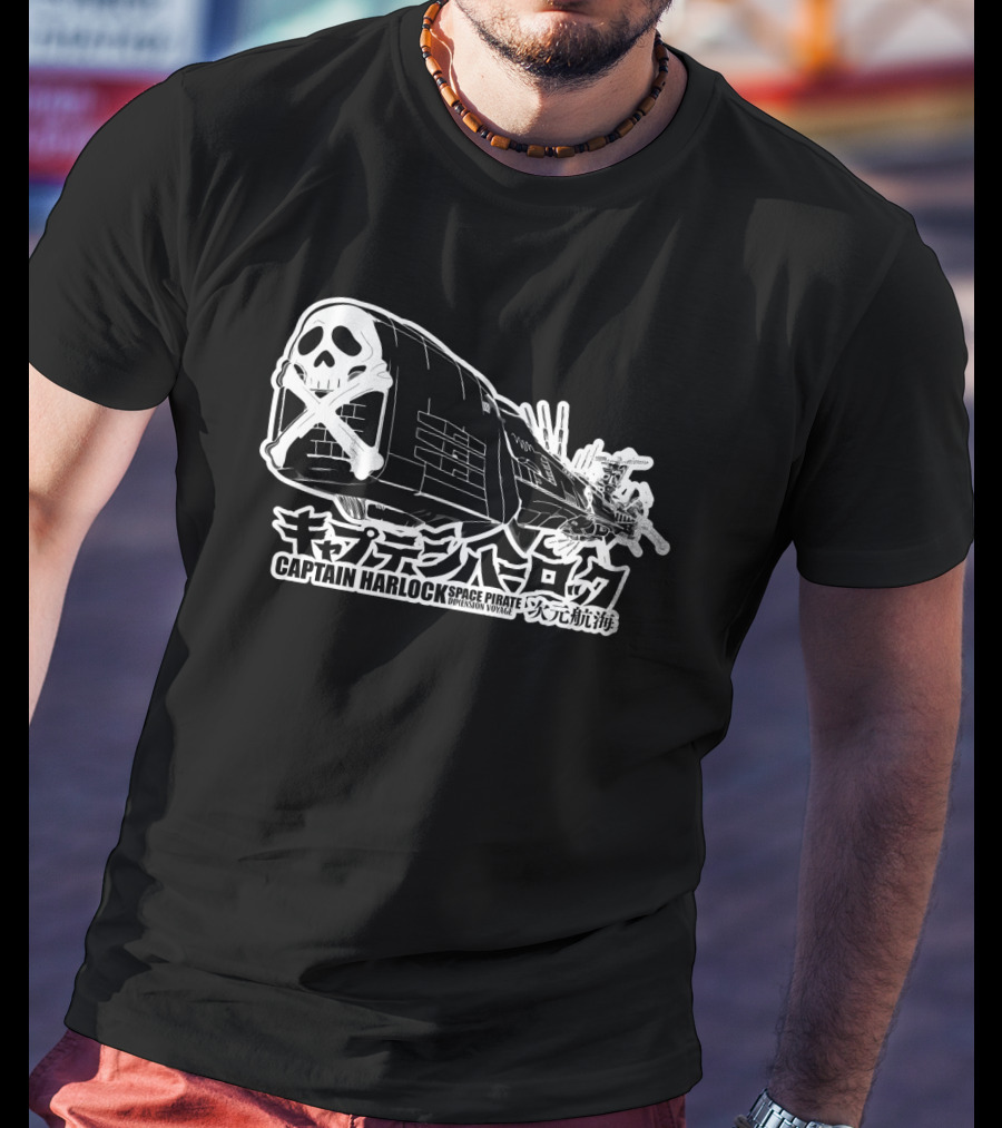 Captain Harlock Space Pirate Dimension Voyage Arcadia T-Shirt