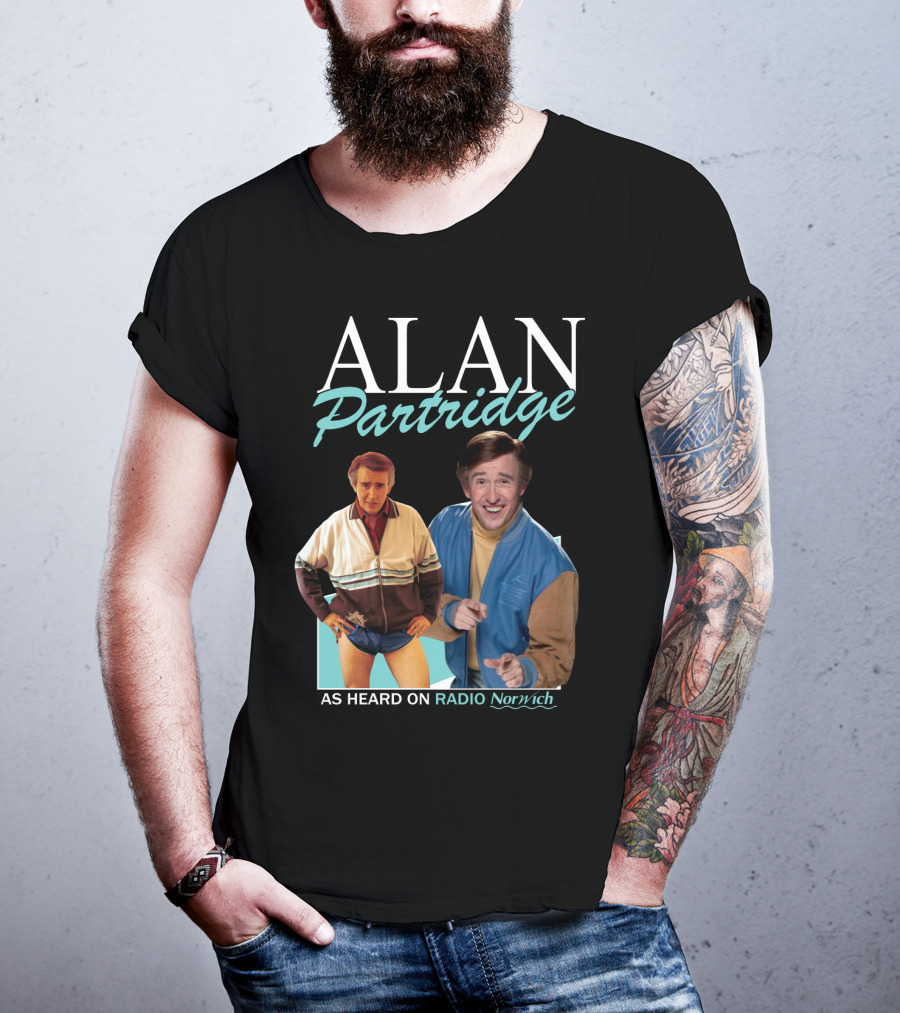 ALAN Partridge As Heard On RADIO Norwich T-Shirt