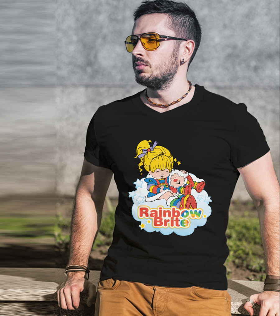 Rainbow Brite And Twink Smiling Happiness Cloud Adventure T-Shirt