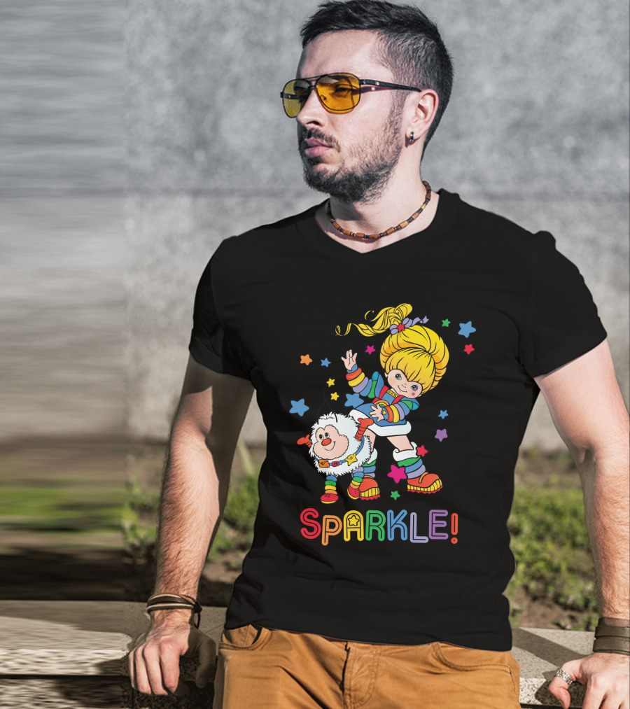 Rainbow Brite Sparkle Colorful Adventure With Twinkling Stars T-Shirt