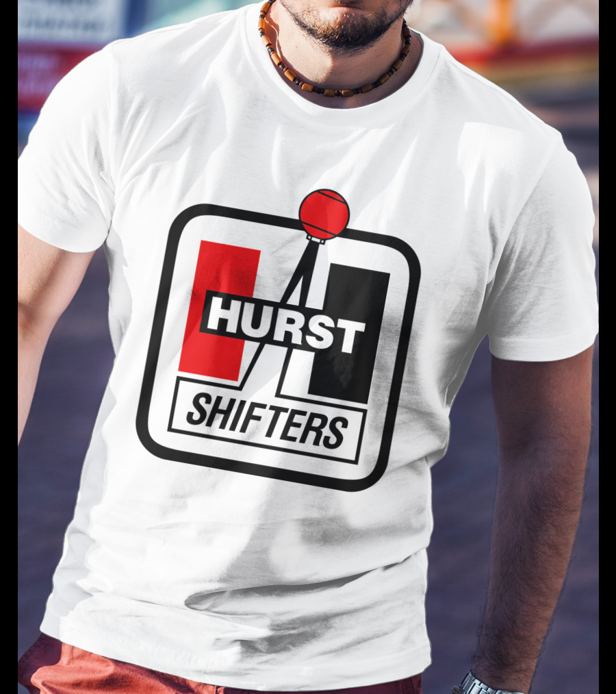 Hurst Shifters Logo Red And Black Gear Stick T-Shirt