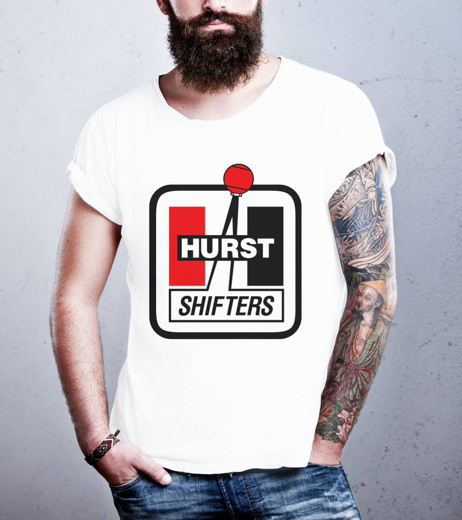 Hurst Shifters Logo Red And Black Gear Stick T-Shirt