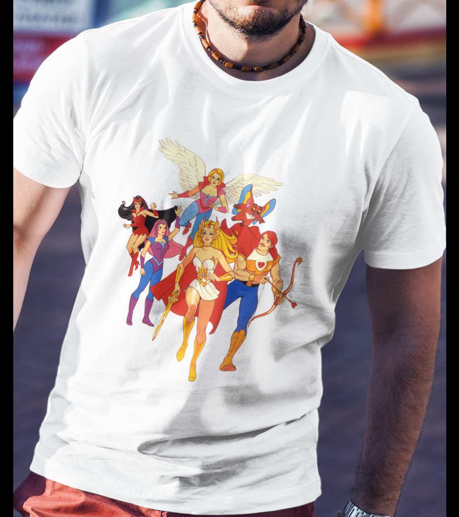 She Ra Princess Of Power Heroes Group T-Shirt