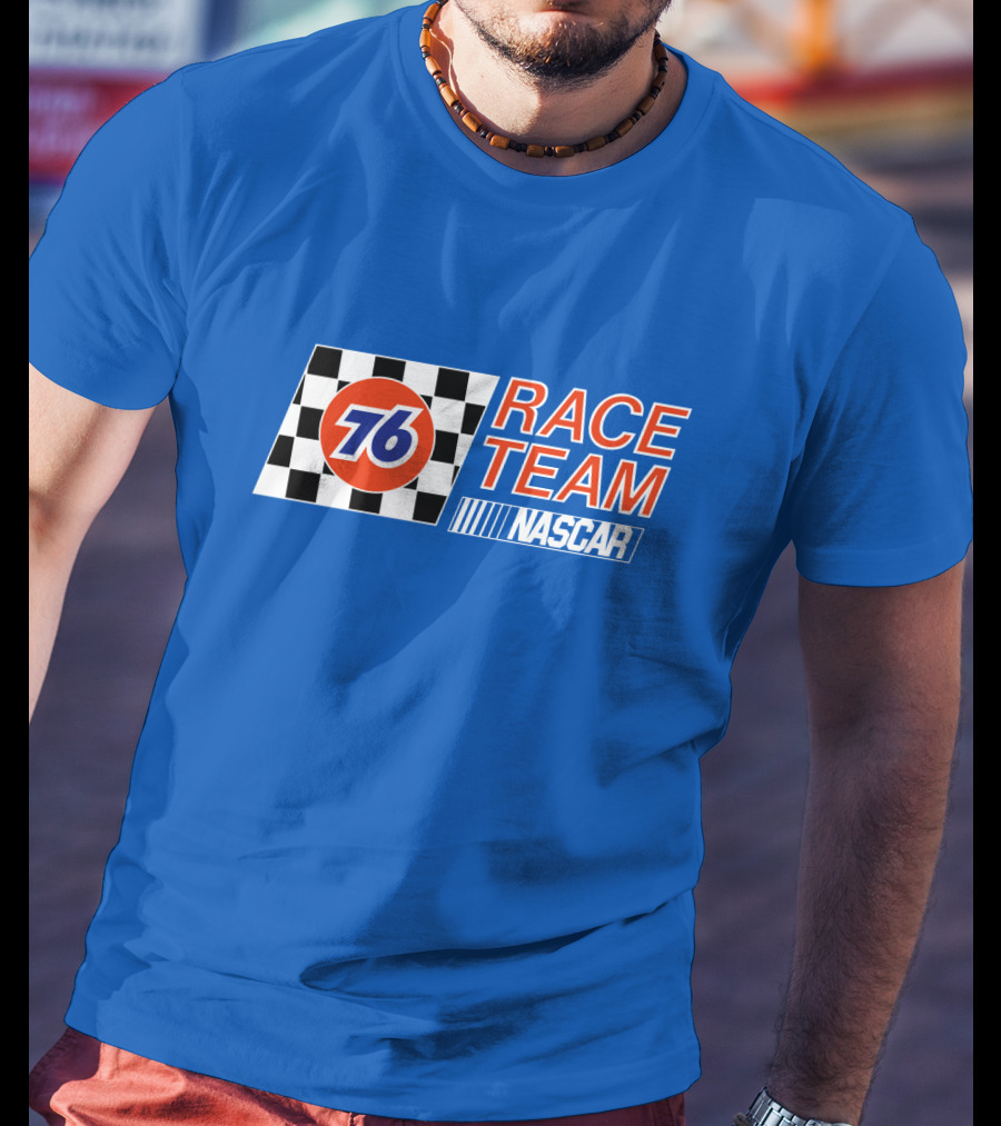 Union 76 Race Team NASCAR Checkered Flag T-Shirt