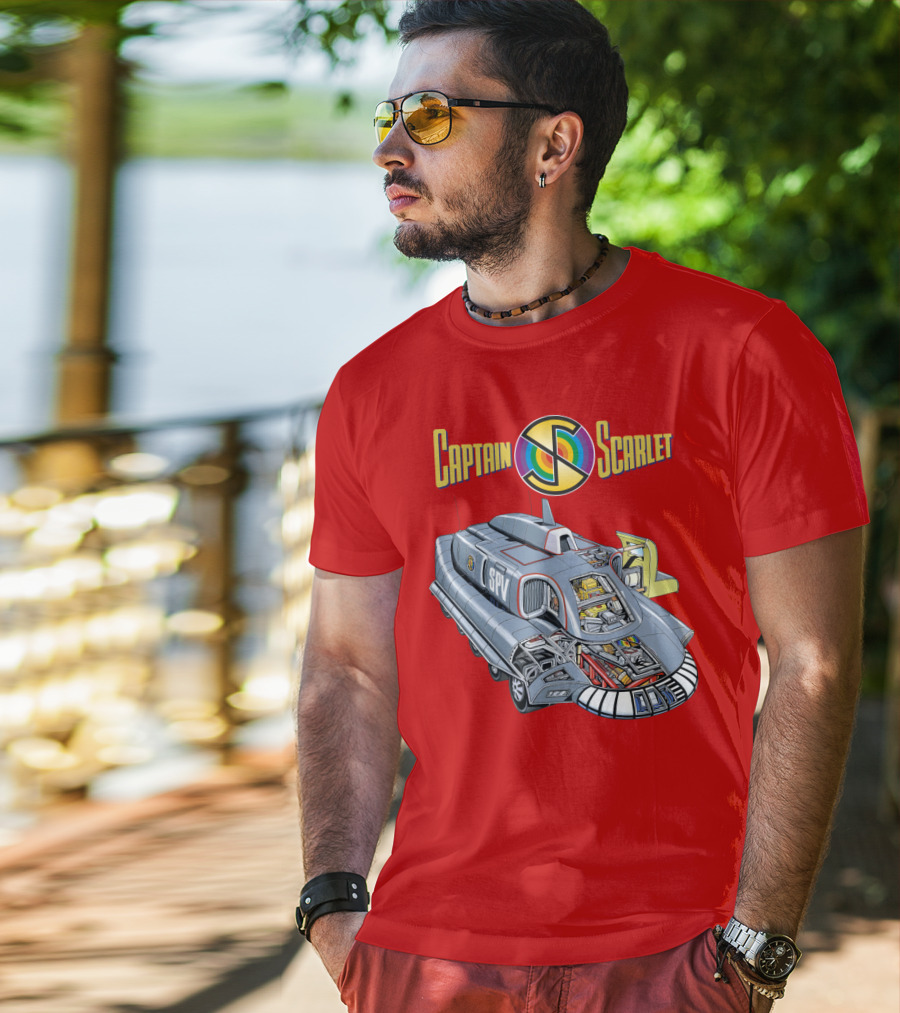 Captain Scarlet SPV Spectrum Pursuit Vehicle Blueprint T-Shirt