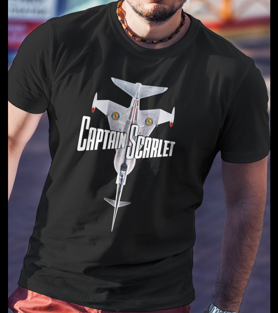 Captain Scarlet Spectrum Angel Interceptor Aircraft T-Shirt