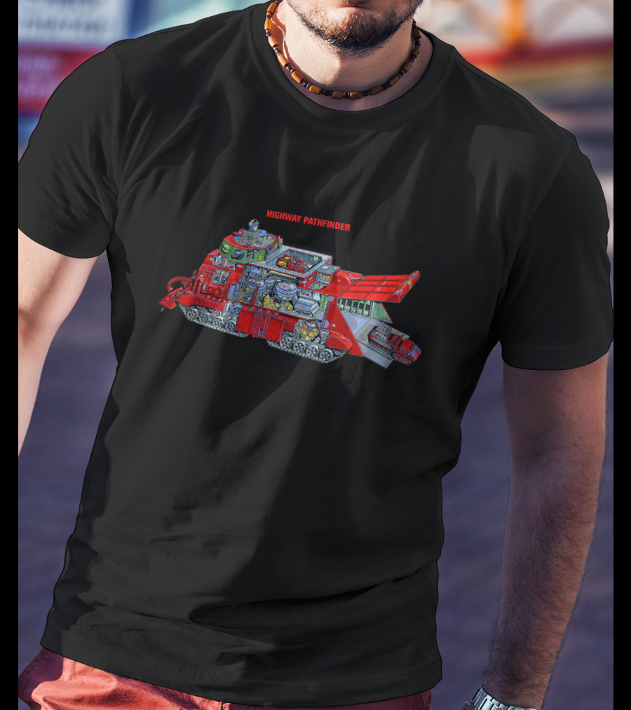 Captain Scarlet Highway Pathfinder Detailed Tank Schematic T-Shirt