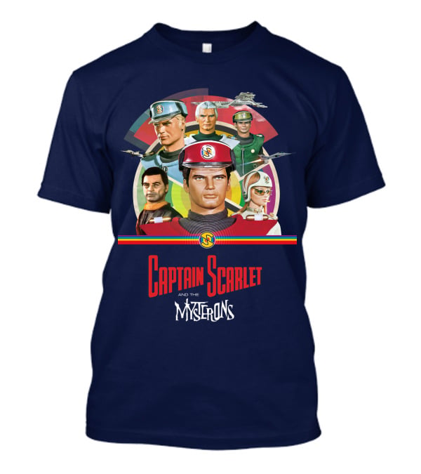 Captain Scarlet And The Mysterons Animated Series Characters Group T-Shirt